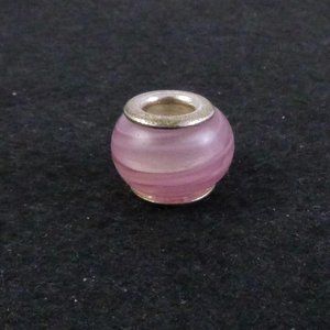 DaVinci Silver Brush Pink Bead Charm